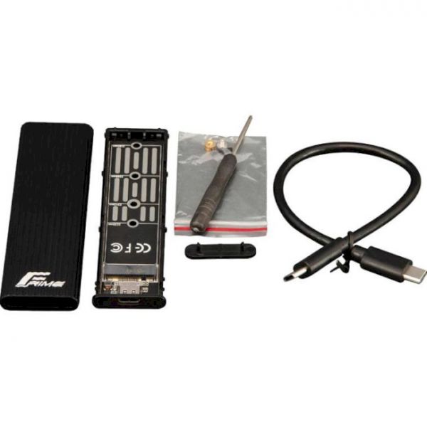 Зовнішня кишеня  Frime SATA M2 USB 3.1, Metal, Black (FHE210.M2U31)