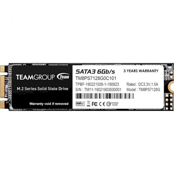 SSD накопичувач 128GB Team MS30 M.2 2280 SATAIII TLC (TM8PS7128G0C101)