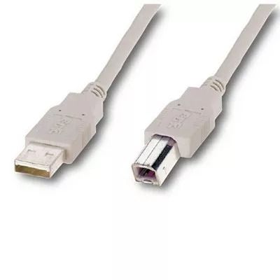 Кабель ATcom ( 6152 ) USB 2.0 AM/BM 0.8 м. ferrite core (белый), пакет