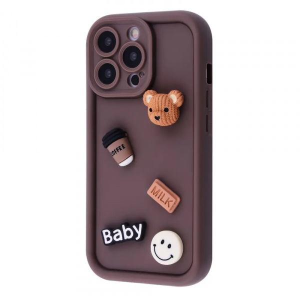 54862   Чохол Pretty Things Case iPhone 15 Pro Max (brown/bear)