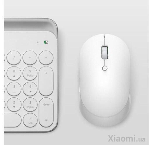 Миша бездротова Xiaomi Mi Dual Mode Wireless Mouse Silent Edition White (HLK4040GL)