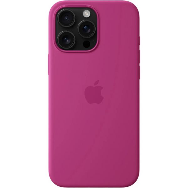 Чехол iPhone 16 Pro Max Silicone Case with MagSafe/fuchsia/