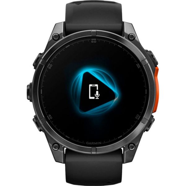 Смарт-годинник Garmin Fenix 8 47mm AMOLED Slate Gray with Black Silicone Band (010-02904-00)