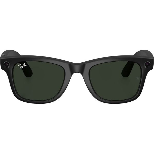 Смарт-окуляри Ray-Ban Meta Wayfarer Large Matte Black/Clear to Graphite Green (RW4008 601S1M 53-22)