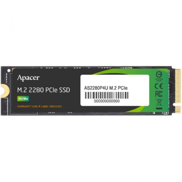 SSD накопичувач 512GB Apacer AS2280P4U M.2 2280 PCIe 3.0 x4 3D TLC (AP512GAS2280P4U-1)