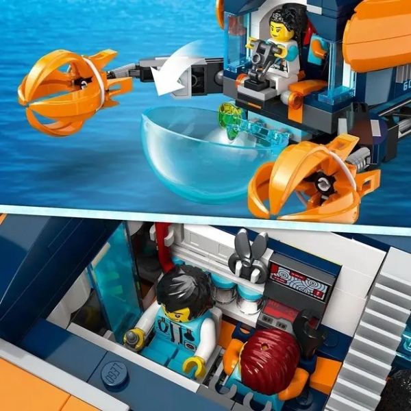 Блоковий конструктор LEGO City Глибоководний дослідницький підводний човен (60379)