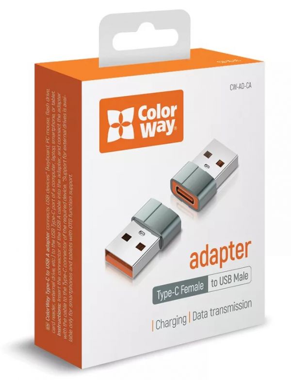 Перехідник Colorway (CW-AD-CA) USB Type-C - USB-A