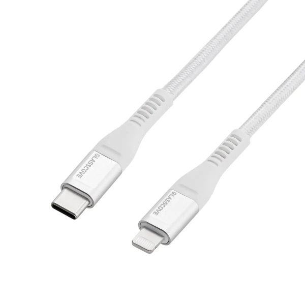 Кабель BRAID2 Type-C-Lightning 3A 1m (GB-CL13WH) White