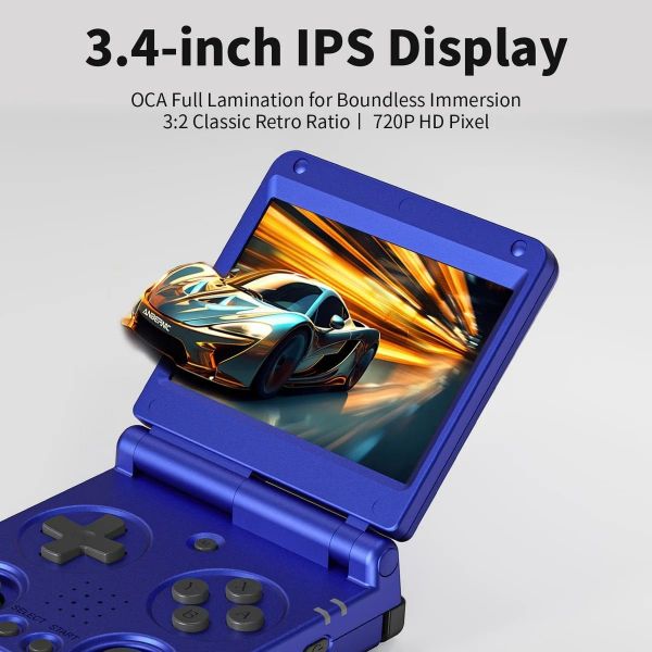 Портативна ігрова приставка Anbernic RG 34XXSP 64GB Indigo