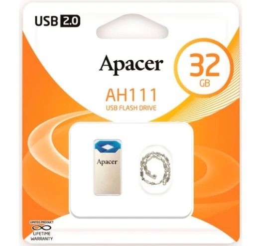 Накопичувач Apacer  32GB USB 2.0 Type-A AH111 Blue