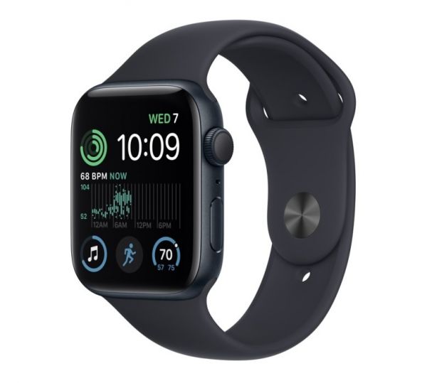 Apple Watch SE 2 GPS + Cellular 40mm Midnight Aluminum Case w. Midnight S. Band - S/M (MNTM3/MRG83)