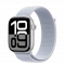 Apple Watch Series 10 GPS + Cellular 46mm Silver Aluminum Case w. Blue Cloud S. Loop (MWY23)