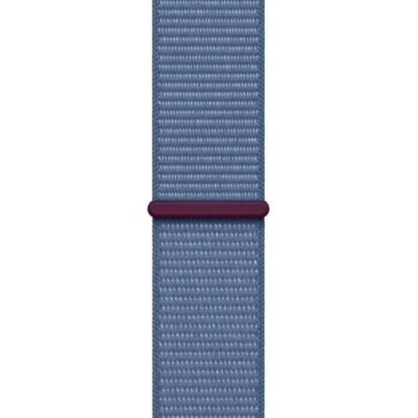 Apple Watch Series 9 GPS 41mm Starlight Aluminum Case w. Winter Blue Sport Loop (MR9K3)