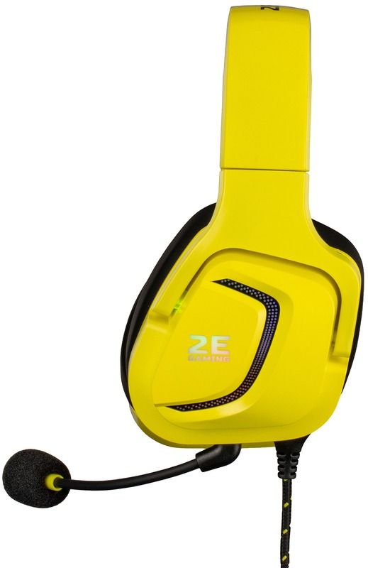 Комп'ютерна гарнітура 2E Gaming HG340 RGB USB 7.1 Yellow (2E-HG340YW-7.1)