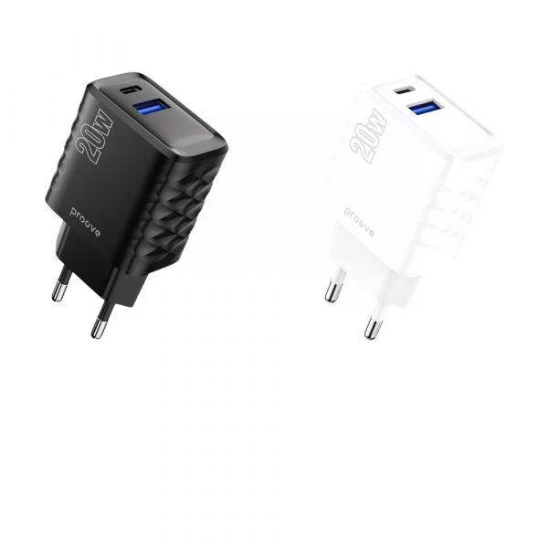 МЗП Proove Speed Surge 20W (USB + Type-C) (white)