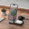 БЗП Hoco CQ12 Joyfull 3-in-1 wireless fast charger Black
