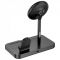 БЗП Hoco CQ12 Joyfull 3-in-1 wireless fast charger Black