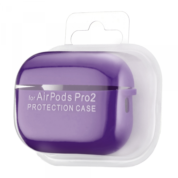Чохол AirPods Pro2 Case (з мікрофіброю та карабіном), Purple