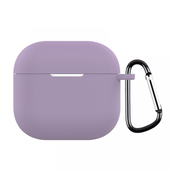 Чохол AirPods 4 Case (з мікрофіброю та карабіном), Lilac