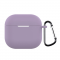 Чохол AirPods 4 Case (з мікрофіброю та карабіном), Lilac
