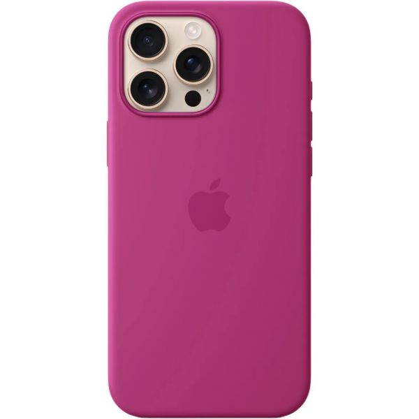 Чехол iPhone 16 Pro Max Silicone Case with MagSafe/fuchsia/