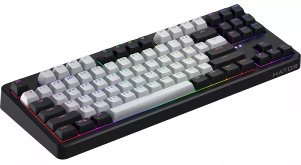 Клавіатура HATOR Rockfall 3 Mecha TKL wireless orange (HTK850) black, US layout