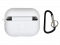 Чохол AirPods 4 Case (з мікрофіброю та карабіном), White