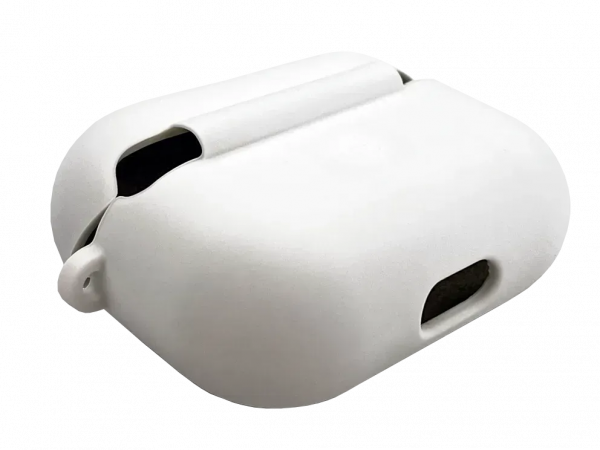 Чохол AirPods 4 Case (з мікрофіброю та карабіном), White