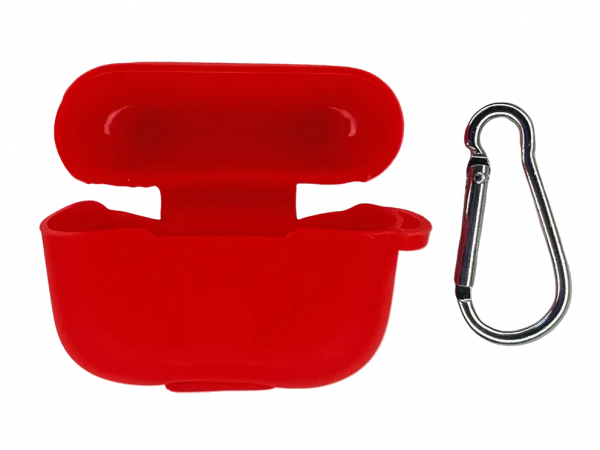 Чохол AirPods 4 Case (з мікрофіброю та карабіном), Red