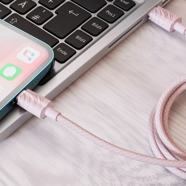 Кабель Proove Spectral Type-C to Lightning 27W (1m) (pink)