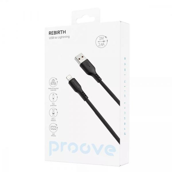 Кабель Proove Rebirth Type-C 2.4A (1m) (white)