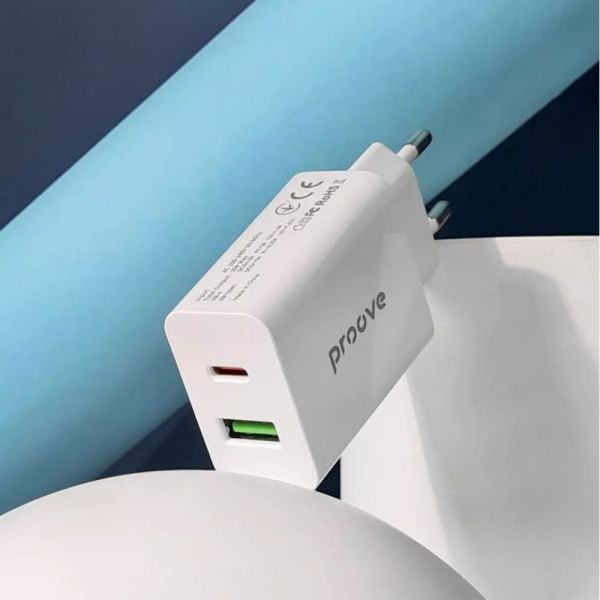 МЗП Proove Rapid 20W (Type-C + USB) (white)
