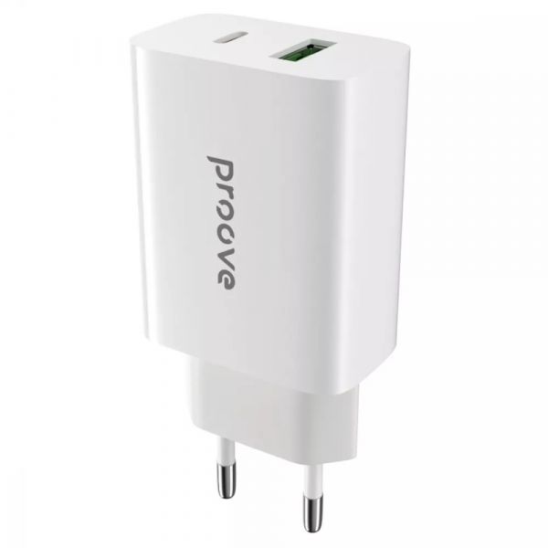МЗП Proove Rapid 20W (Type-C + USB) (white)