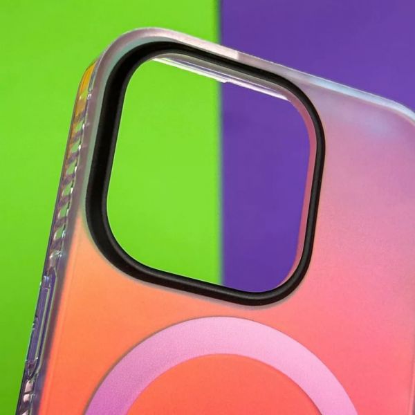 Чохол WAVE Matte Gradient Colors with Magnetic Ring iPhone 16 Pro Max (pink\purple)