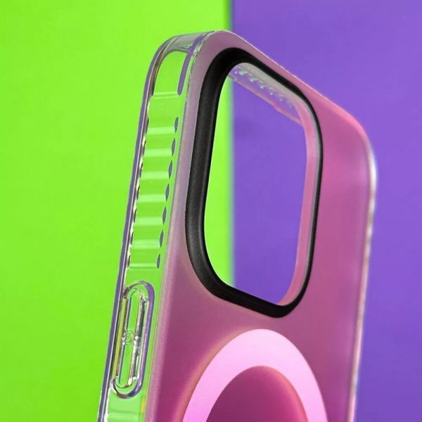 Чохол WAVE Matte Gradient Colors with Magnetic Ring iPhone 16 Pro Max (pink\purple)