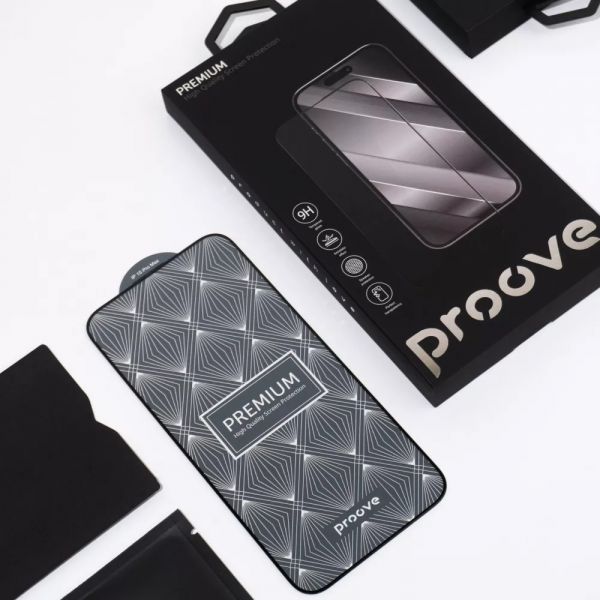 Захисне скло Proove Premium iPhone 15 Pro Max (black)