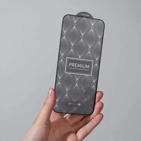 Захисне скло Proove Premium iPhone 15 Pro Max (black)