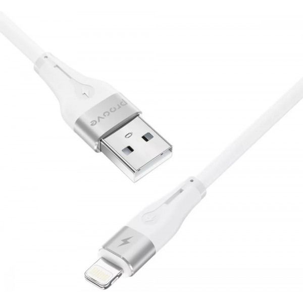 Кабель Proove Soft Silicone Type-C to Lightning 2.4A (1m) (white)