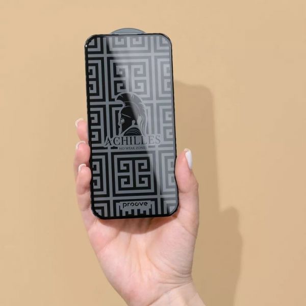 Захисне скло Proove Achilles iPhone 14 pro/15/16  black
