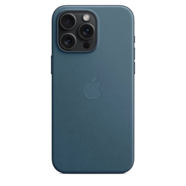Чохол Apple FineWoven Case with Animation & MagSafe iPhone 15 Pro (1:1 original), Pacific Blue