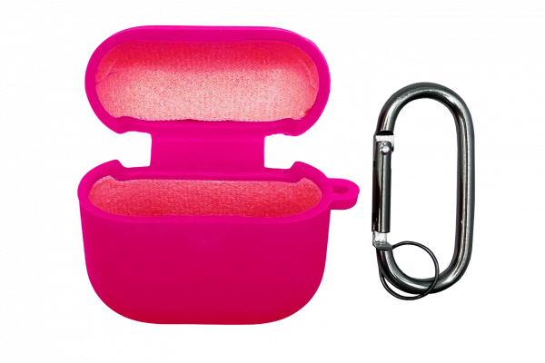 Чохол AirPods 4 Case (з мікрофіброю та карабіном), Barbie Pink