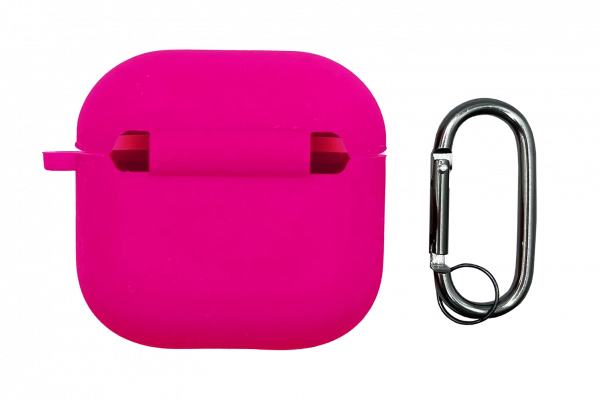 Чохол AirPods 4 Case (з мікрофіброю та карабіном), Barbie Pink