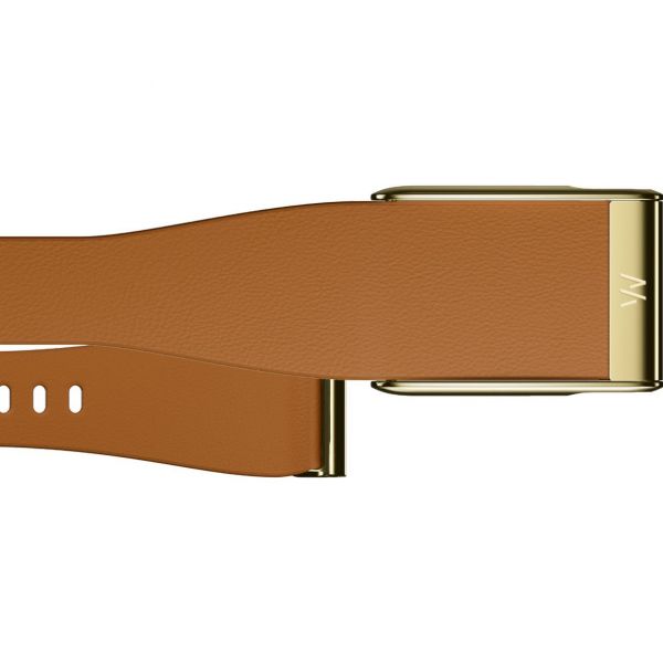 Ремінець WHOOP LeatherLuxe Tapered Band | Camel with Gold - Size S/M (810114362259)