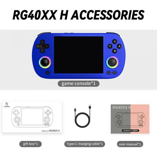 Портативная игровая приставка Anbernic RG 40XXH 64GB Blue