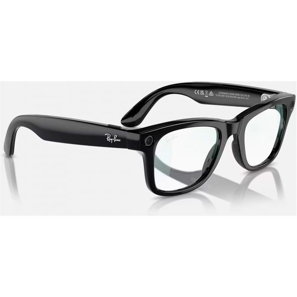 Смарт-окуляри Ray-Ban Meta Wayfarer Shiny Black Frame Clear Lens (RW4006 601/SB 50-22)