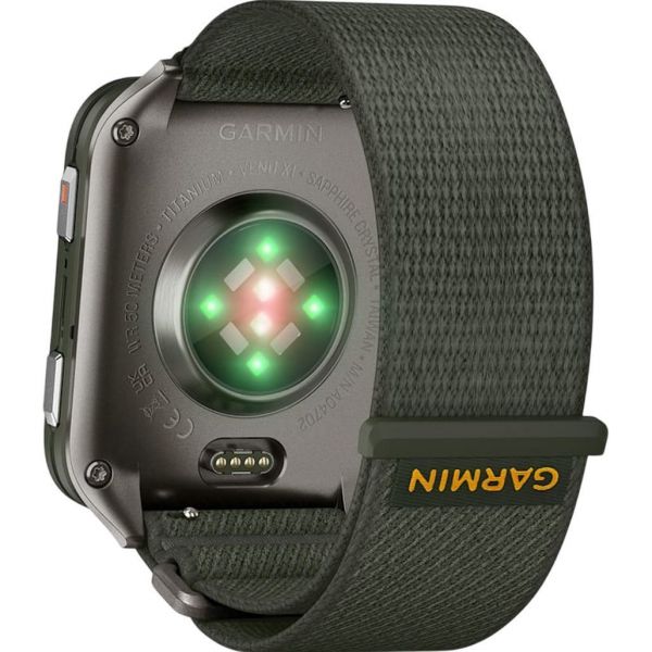 Смарт-годинник Garmin Venu X1 Moss with Tit. Caseback (010-02980-01/03)