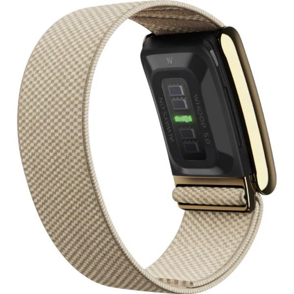 Фітнес-браслет WHOOP 5.0 MG Life Band SuperKnit Luxe Dune with Gold (+12 місяців підписка)