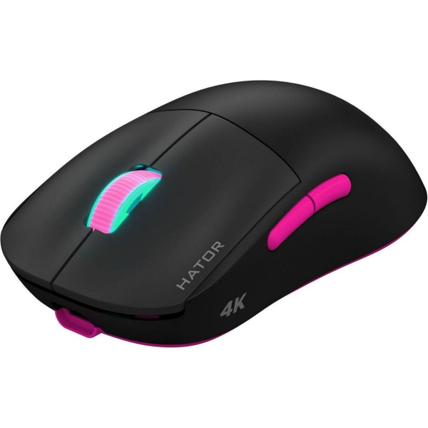 Мышь HATOR Quasar 2 ULTRA 4K wireless (HTM570BP) black/pink