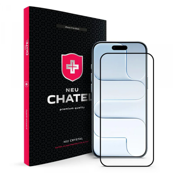 Стекло +NEU Chatel Corning Gorilla Glass with Mesh for Phone 17 Air Front Black