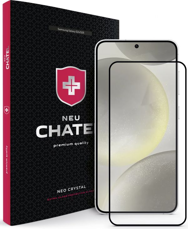 Скло +NEU Chatel Ultra Clear Anti-Reflective HD Glass for Samsung Galaxy S24/S25 Front Black